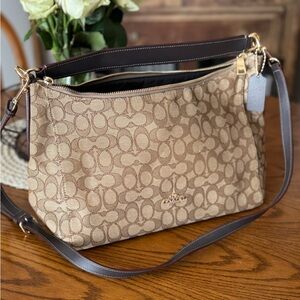 Coach Brown Signature Shoulder Bag